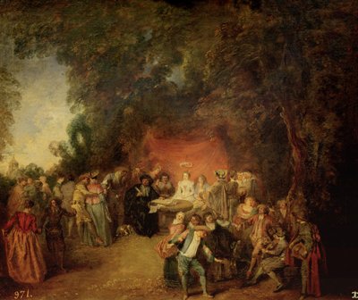 結婚契約、1712-13年 作： Jean Antoine Watteau